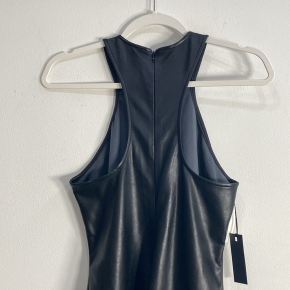 Ten by Babaton Cinema Dress Vegan Leather Size 4 - Picture 7 of 12